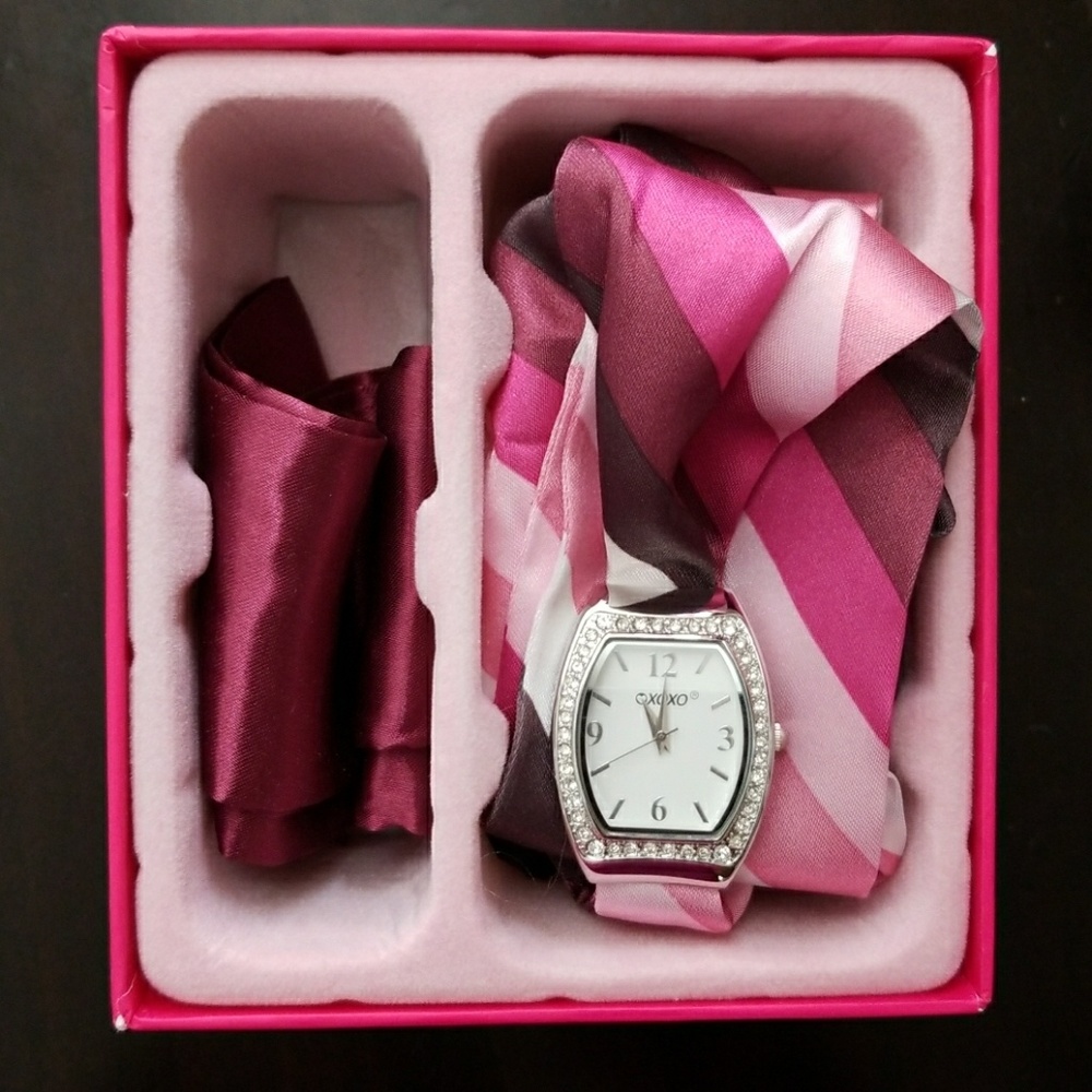 XOXO Ribbon Wrap Watch